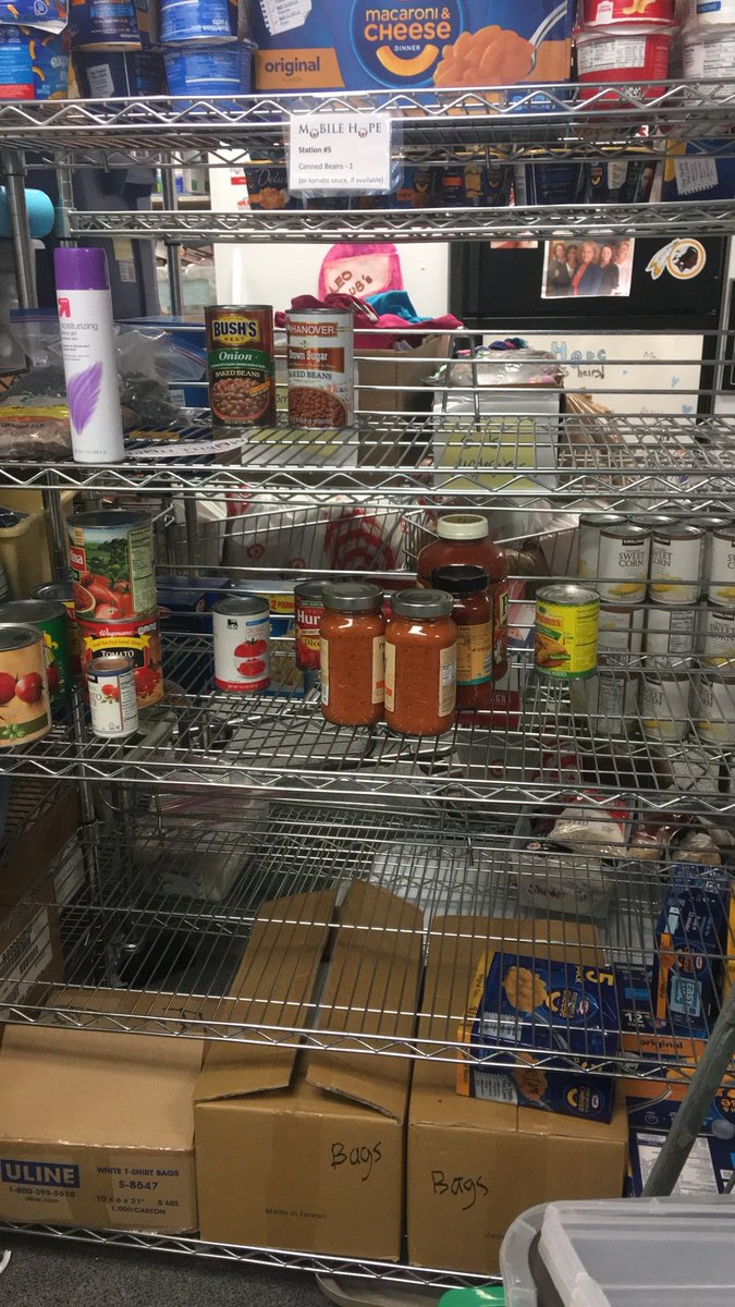 HopeLoudoun's tweet photo. Our shelf's are running low on food! Please consider picking up a few cans, cereal, or dry pasta the next time you head to the the grocery store! https://t.co/boNcyP0Ppe