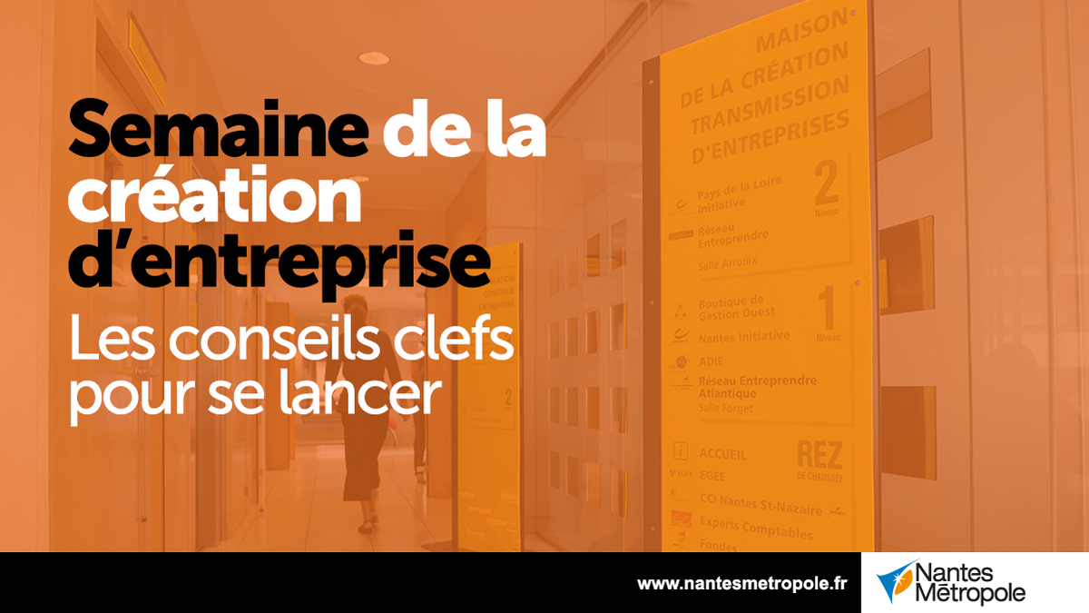 NantesMetropole's tweet photo. 💡 Jusqu'au samedi 9 juin, c’est la semaine de la création d’entreprise en Métropole ! Le réseau @LesSupPorteurs nous livre 5 conseils pour vous lancer.
👉https://t.co/hc1DlnK1t3 | #semcreation2018 https://t.co/jUg8URGkJy