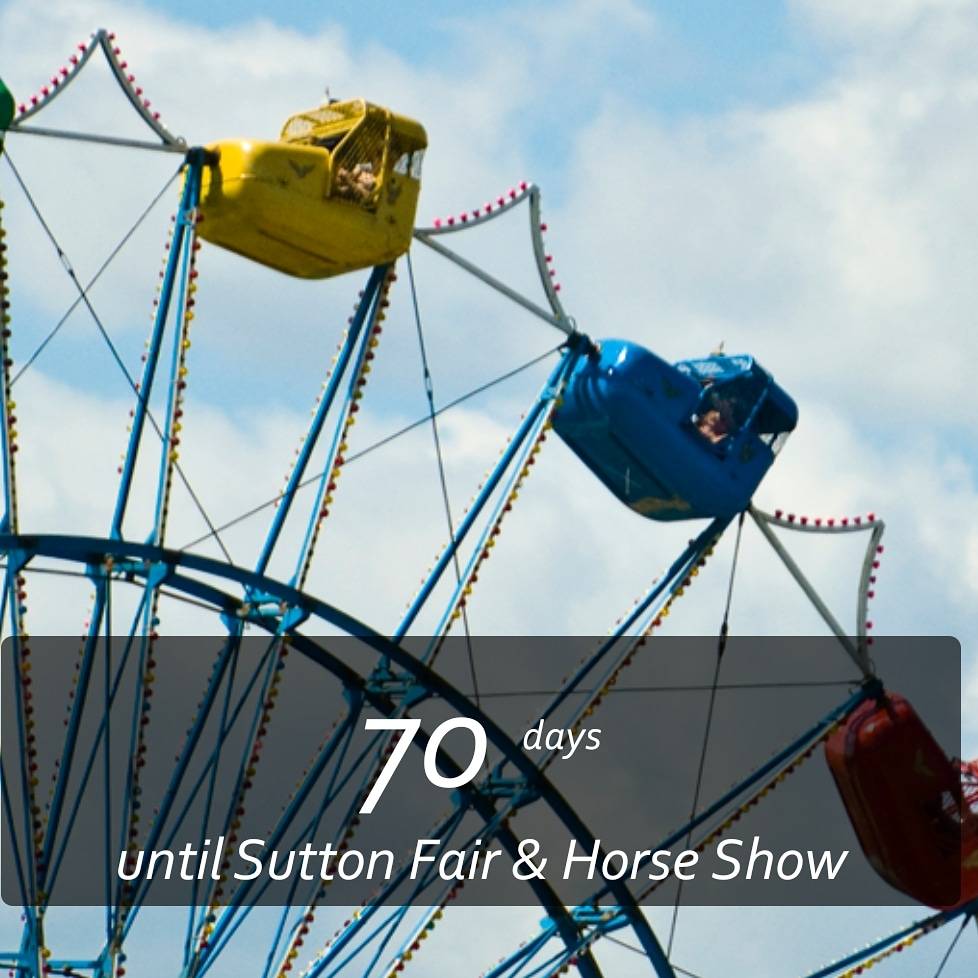 SuttonFair's tweet photo. 70 days until the #SuttonFair - but who's counting?!?!? https://t.co/x8jD5XKeTF
