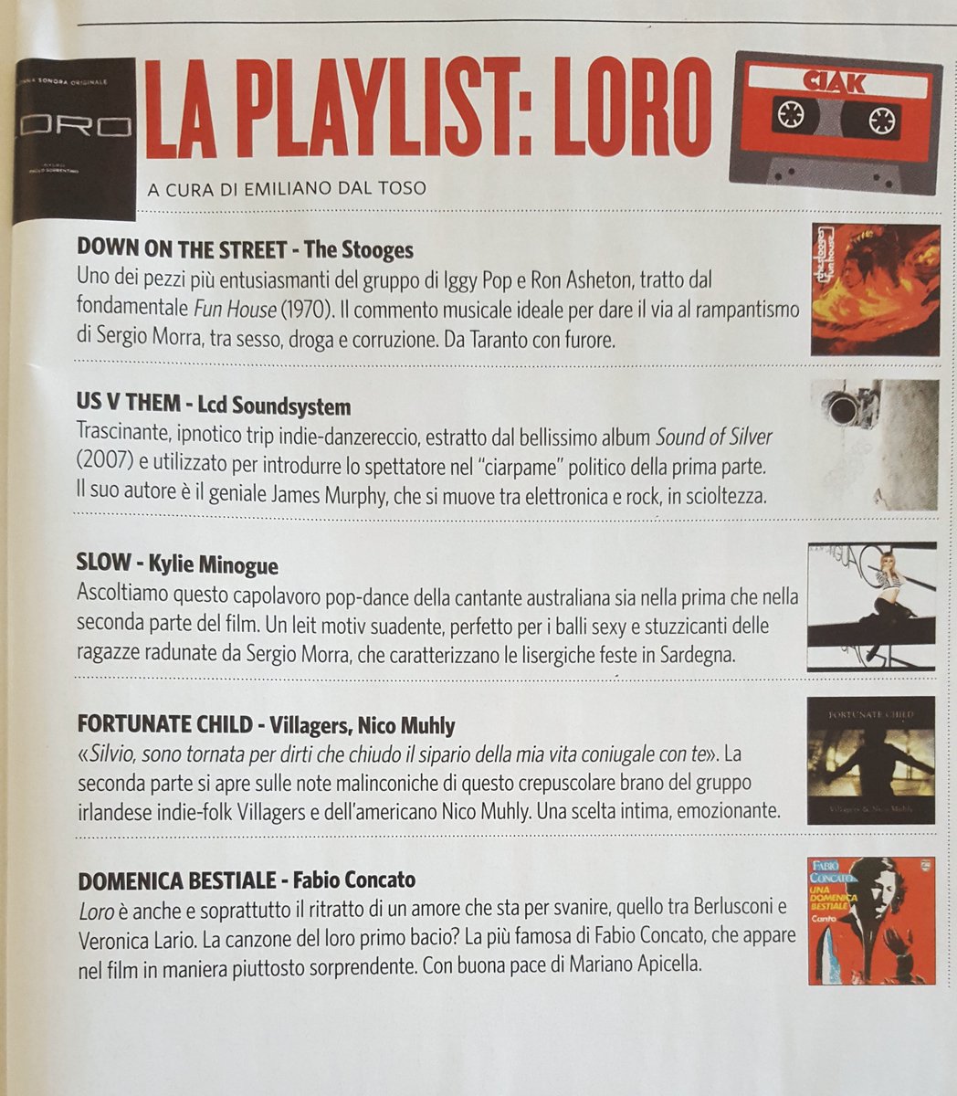 indigo_film's tweet photo. E' da oggi disponibile la colonna sonora originale di #LORO1 e #LORO2 tratta dai due film di #PaoloSorrentino https://t.co/5lv8pNA6yq