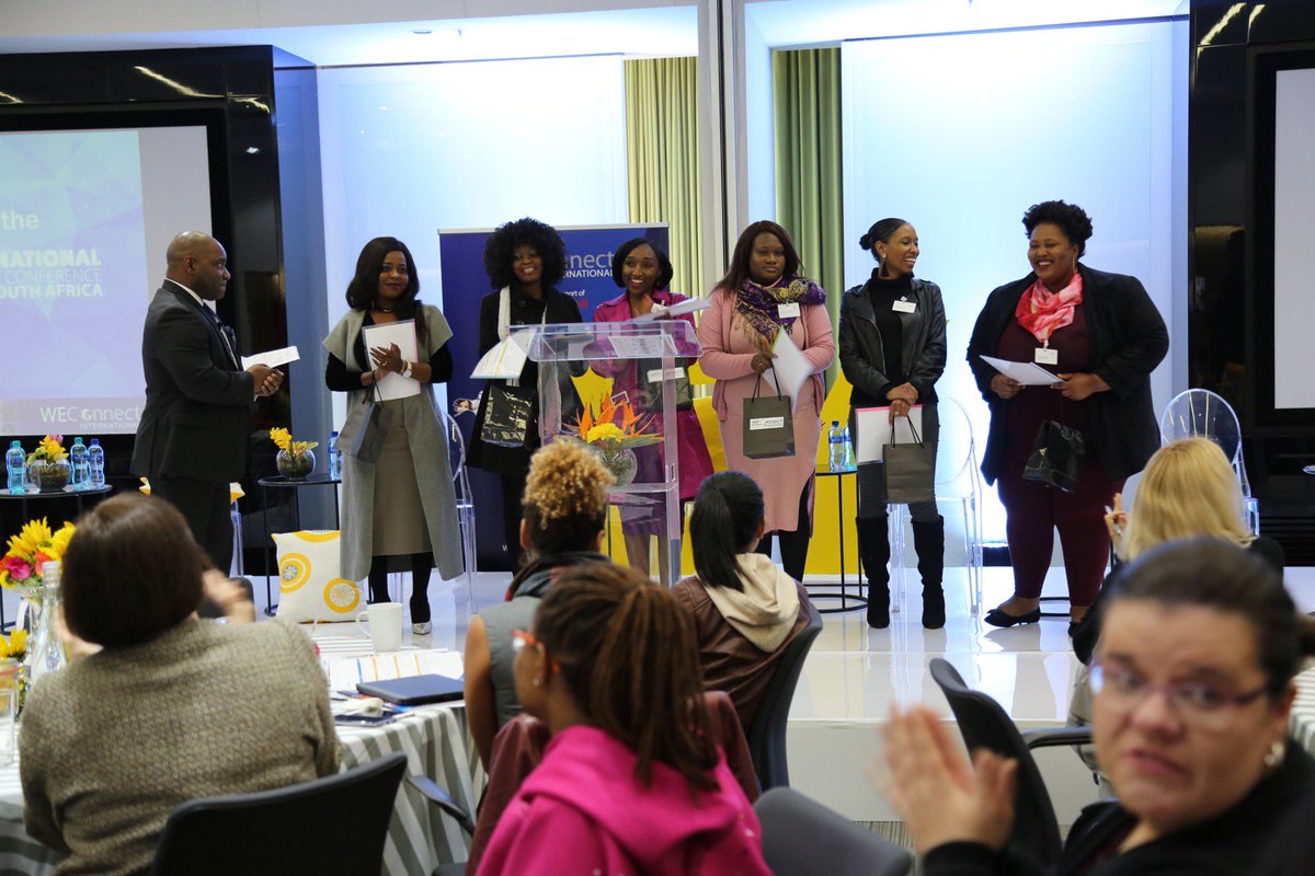 JASouthAfrica's tweet photo. #WeConnectSA2018 Congratulations to Nthabiseng Tomotomo, Thulile Mbuyane and Annwen Jordan for their 3 winning pitches at #WeConnectSA2018 and well done to all 7 JASA alumni who presented their businesses. #WinningWomen Photo @FlowComms https://t.co/Mqsz9LxV2Y