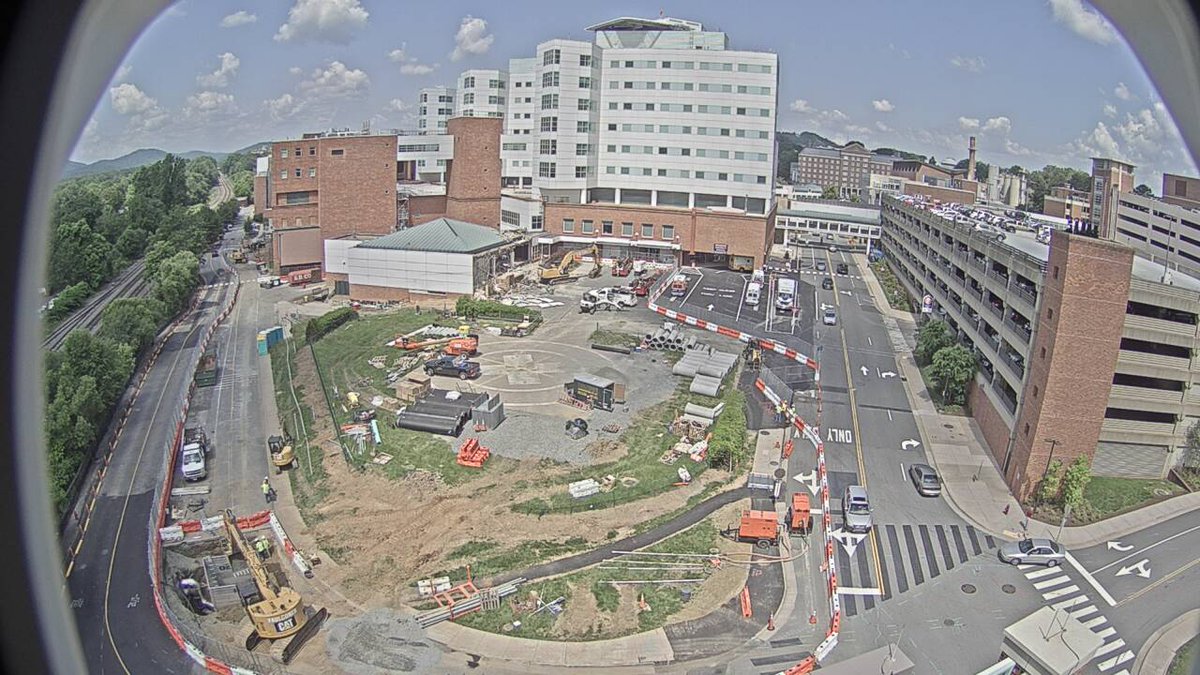 UVA_UHE's tweet photo. Not only is it #NationalDonutDay, but also the #anniversary of the #MRI #FirstBite.  On June 1, 2016 #demolition began on the MRI pavilion.  A strong #team can accomplish so much!  #collaboration #UVA #UHE https://t.co/I6omHd19L0