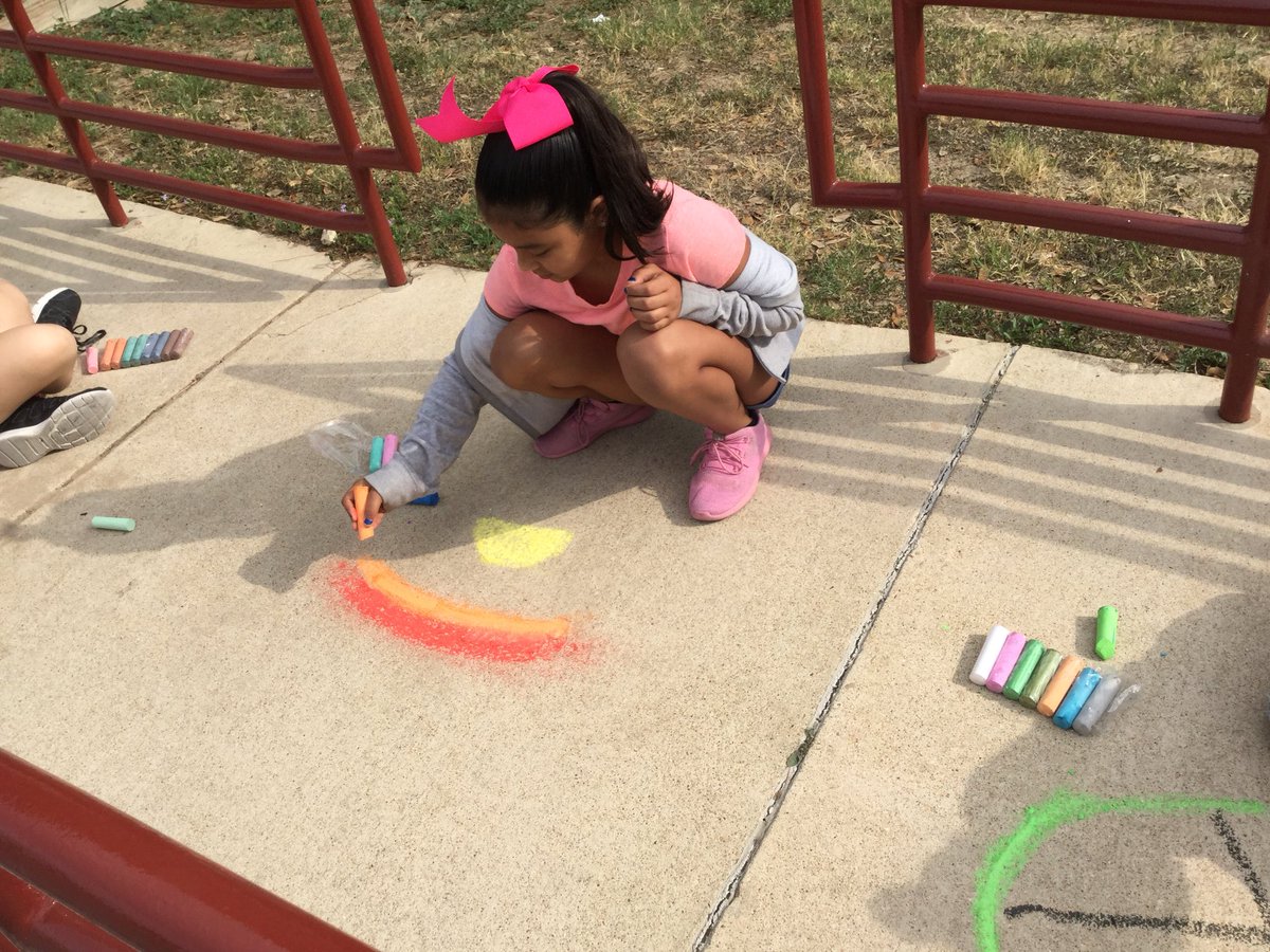polk_n's tweet photo. Chalk Art! #lastdaysofschool #EversInspired https://t.co/tYOPnIkrQe