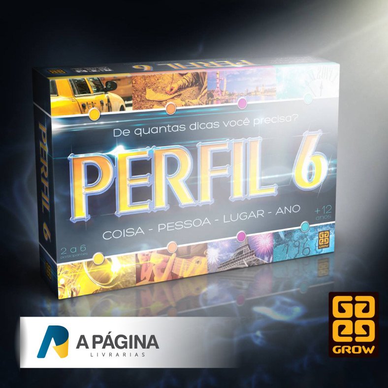Jogos clássicos, educativos, novidades. Transforme aquelas tardes de domingo em uma grande diversão com sua família e amigos! O perfil 6 tem 390 novas cartas para você testar seus conhecimentos e sua capacidade de dedução.

 #perfil6 #grow #jogosdetabuleiro #boardgames