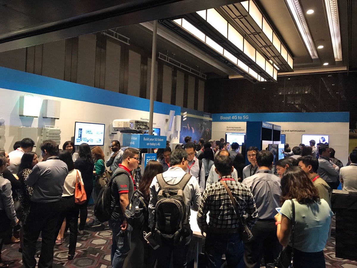 EricssonAPAC's tweet photo. At an action packed #DoZone visitors were thoroughly engaged by amazing demos and insightful keynote sessions which showcased key technologies along with the potential of  #5G. Catch a glimpse of how we brought the best of Mobile World Congress to #Thailand at the #DoZoneLive! https://t.co/jWI9NwmuMC