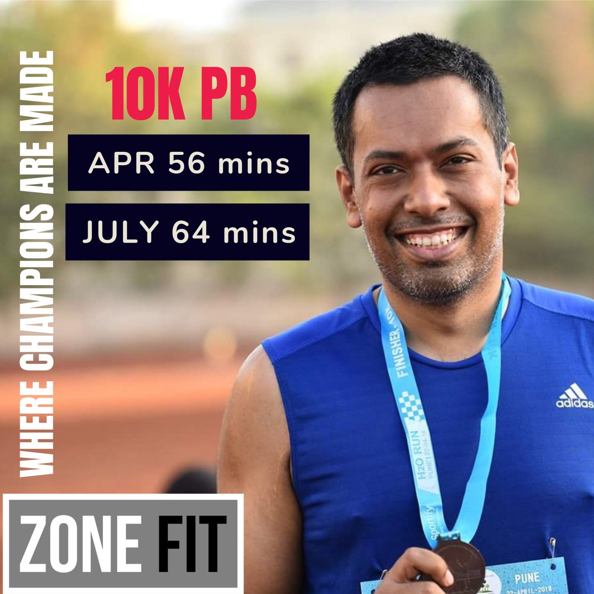 teamrunon's tweet image. Go Forth. Do Good !! 
Congratulations Gautam for achieveing new PB (saving 8 mins from the previous 10K PB) in such a difficult weather and a challanging work schedule
#neveralone with #runon