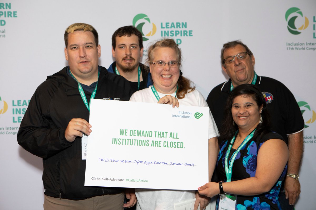 .<a href="/PeopleFirstCA/">People First Canada</a> shares their #CallsToAction: "We demand that all institutions are closed!" #LearnInspireLead