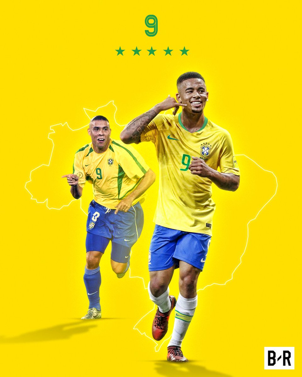 B R Football Gabriel Jesus Follows In The Footsteps Of A Legend In Wearing Number 9 For Brazil At The World Cup T Co Nxtrl1tvgg Twitter