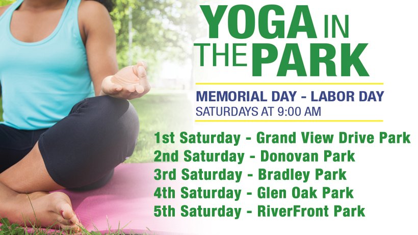 PeoriaParkDist's tweet photo. It is officially Yoga in the Park season!  Come join us for yoga this Saturday at 9:00 a.m. at Grand View Drive park! #peoriaparkdistrict #grandviewdrive #yogainthepark #yoga #summertimefun #theresmoretoexplore https://t.co/2KbLdnLFo8