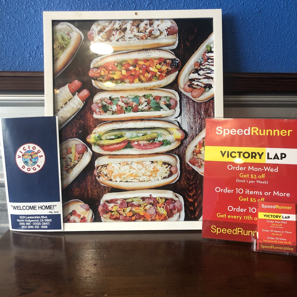 SpeedRunnerLA's tweet photo. We like to Welcome @viciousdogs on joining SpeedRunner. There Hotdog Creativity will Amaze you.
Coming This Summer!
#speedrunneronline #speedrunner #dontwaitinlineorderonline #victorylap #viciousdogs #noho #northhollywood #northhollywoodrestaurants https://t.co/lQXu8skPln