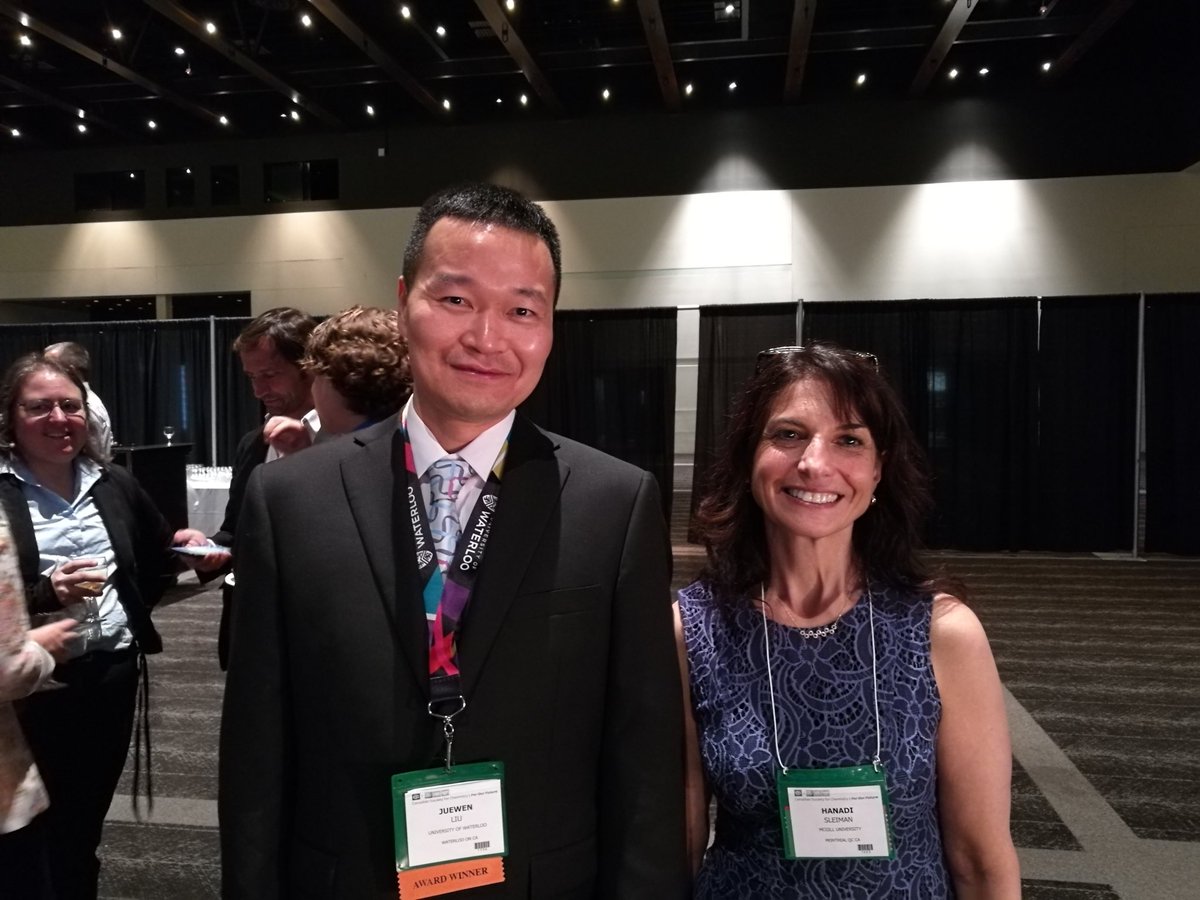 With <a href="/bionaloo/">Juewen Liu</a> Juewen Liu at the CSC awards reception- nice evening with great colleagues!