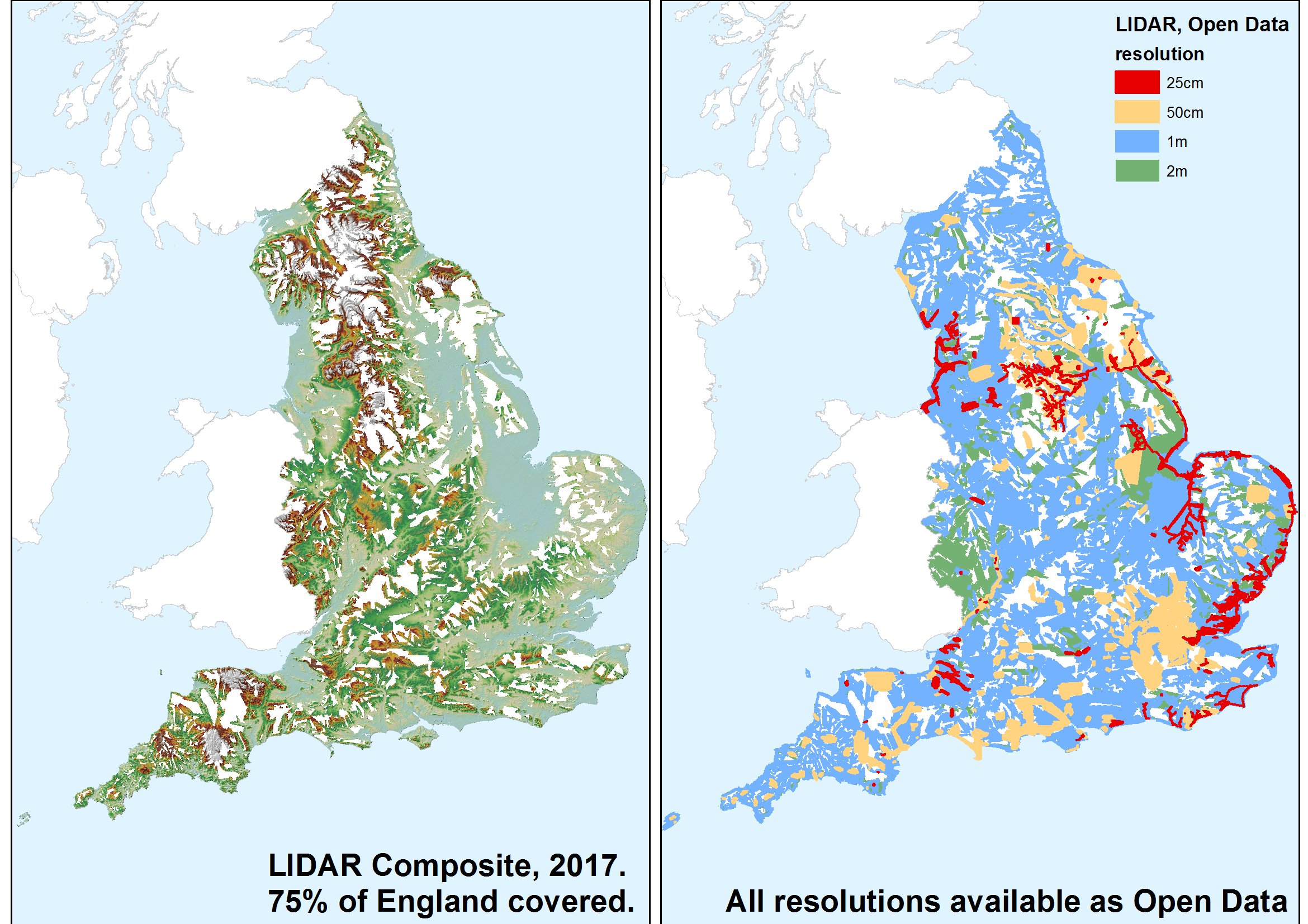 Lidar Map Of England Env Agency Geomatics On Twitter: "Now Live! New 2017 #Lidar Composite Dsm &  Dtm. Download From Https://T.co/Ub2Hf4Ggoo. Wms Feed From  Https://T.co/Plntvysafd. Please Note The Entire Country Has Been  Re-Processed This Year To