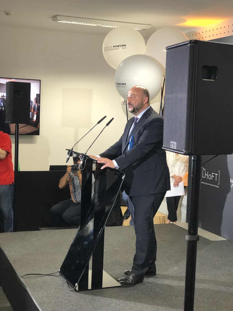 HostedInLux's tweet photo. Etienne Schneider giving Xavier Bettel’s speech :) #nyuko #lhoft #luxembourg https://t.co/8Vm2fQKwyc