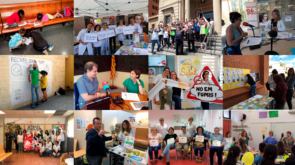 icscat's tweet photo. Aquests dies, els professionals de l'#icscat hem fet un munt d'activitats amb motiu de la #SetmanaSenseFum. Les vols conèixer? https://t.co/xU1N25evsv #sensefumICS https://t.co/GAk1D9Tukh