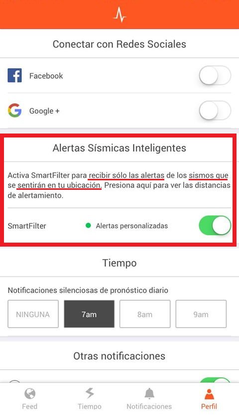 SkyAlertMx's tweet image. Usuarios suscritos que tengan activo #SmartFilter (recomendado) reciben alertas solo si están en el radio de percepción de acuerdo a la intensidad registrada; desactivando esta función reciben todas las alertas.

(Ver siguiente tuit)