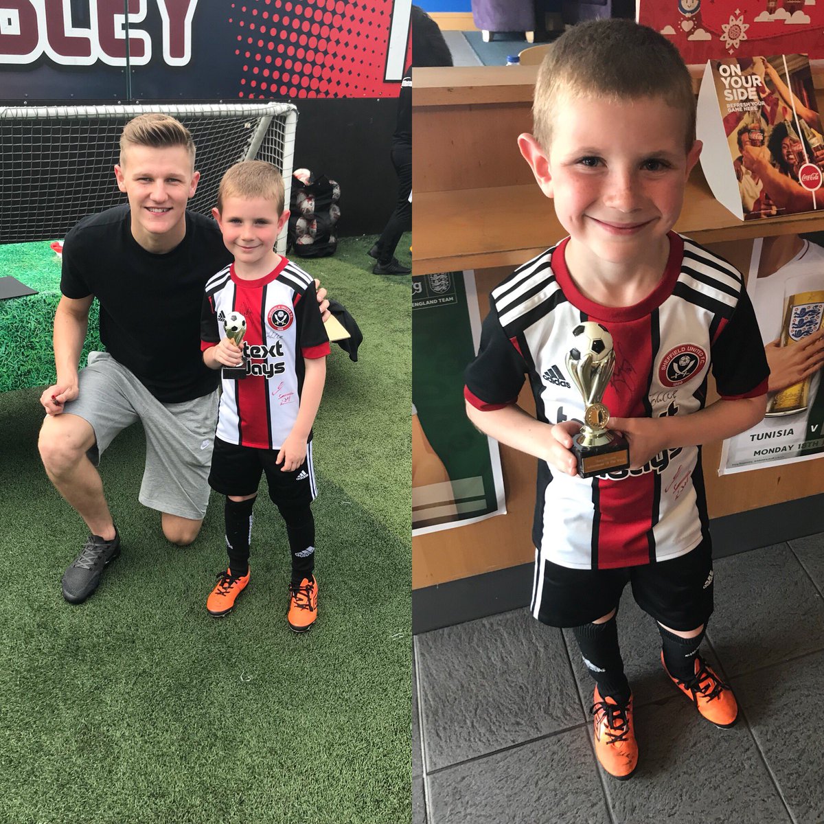 Dexter’s had another amazing week <a href="/bsharpfc/">BSharp Football Camp</a> @goals_sheffield. Meeting <a href="/jeastwood_96/">Jake Eastwood</a> today and winning Achievement of the Week! Special thanks to <a href="/_KoryHalfpenny/">K O R Y</a> quote ‘best coach ever’ #sharpshooters <a href="/billysharp10/">billy sharp</a> <a href="/Ryanhoppo8/">Ryan Hopkinson</a>