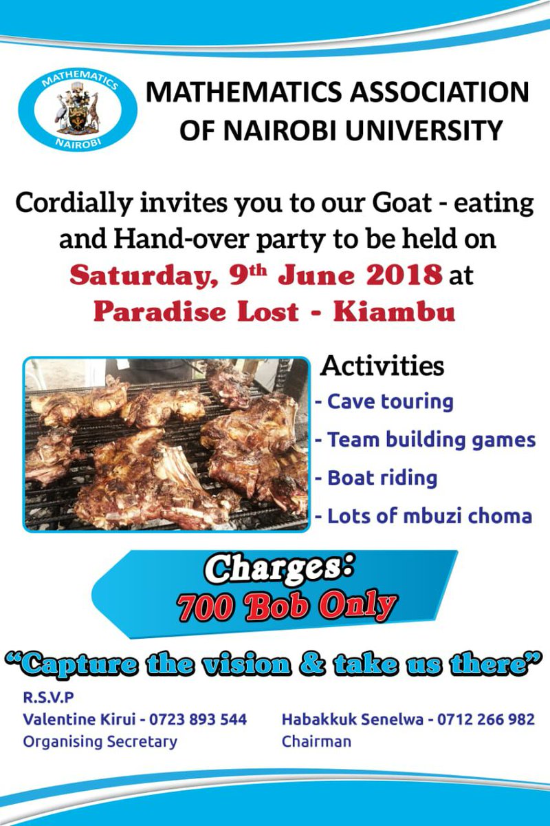 We wish to invite all students to our final academic year trip.
