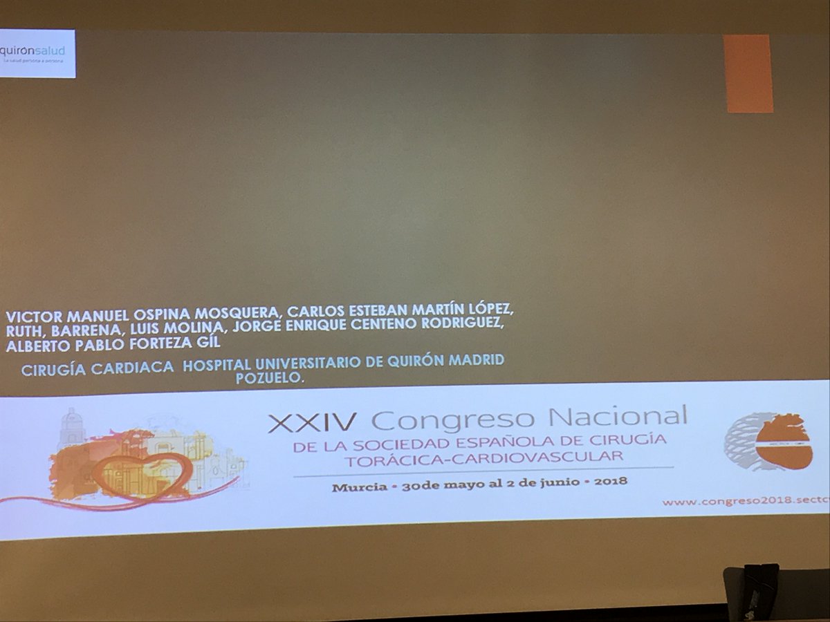 SECTCV's tweet photo. Dr. V. M. Ospina: “Reparación compleja de raíz aortica según la técnica de Nakamura”
#sectcv2018 #sectcv18 https://t.co/2rRY83CwBA
