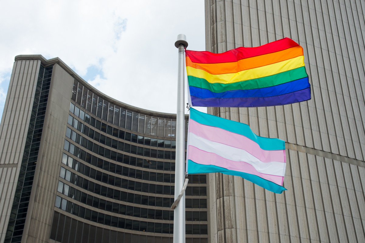 cityoftoronto's tweet photo. Join us on the City Hall podium roof later today as we raise the rainbow flag and transgender flags, and proclaim June as Pride Month in Toronto #PrideTO #PrideMonth #RainbowFlag #CityofTO https://t.co/NXWk4d0dyr