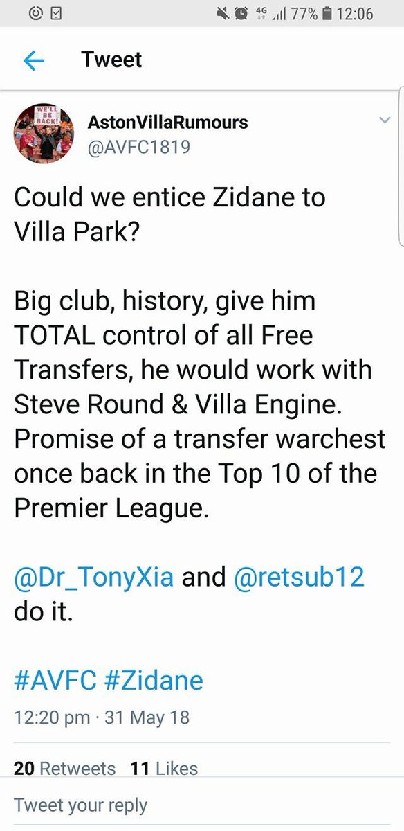 ChaztonFilla's tweet photo. The delusion is still strong #avfc #usedtobebig #sodidPreston #foroneseasononly https://t.co/ScCdxjWq5n