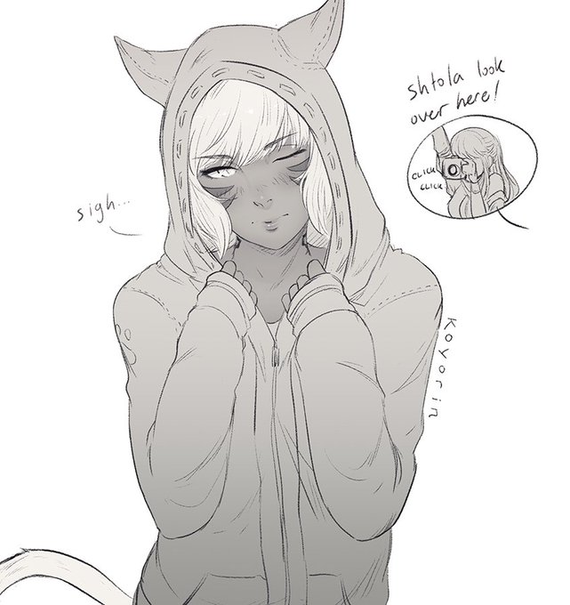felt like drawing y'shtola again... #FFXIV #rkgk 