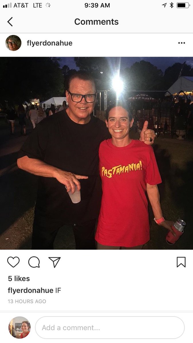 A lucky Pastafarian with  <a href="/JerryLawler/">Jerry Lawler</a> who definitely liked our <a href="/MemItalFest/">Memphis Italian Fest</a> shirt this year.