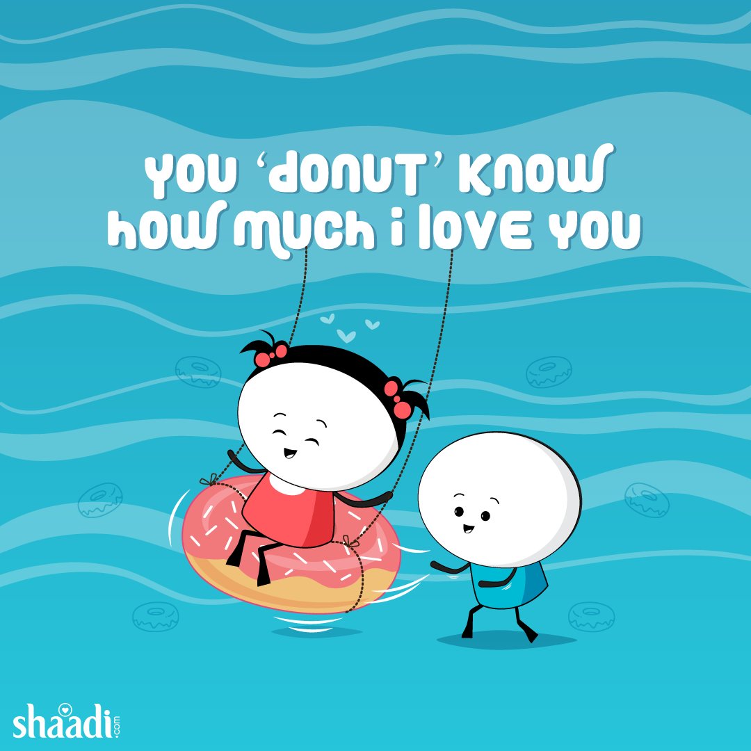 ShaadiIntl's tweet photo. My happiness is directly proportional to your smile! 😉

#DoughnutDay #cutenessOVERLOAD #NationalDonutDay #NationalDonutDay2018 #FridayFeeling https://t.co/CIq66phpxR