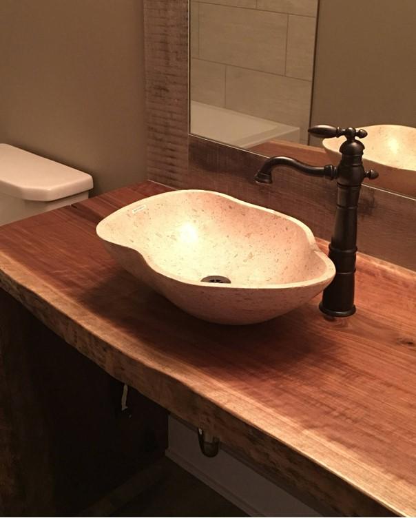 InStonework's tweet photo. We were once seperated. Metamorphosis brought us back together.
Sincerely
Trees & Stones.
One of sinks resting on a slab.
Follow us π@instonework
#stonesinks #homerenovation #stone #nature #woodworking #vesselsink https://t.co/tpbm6cPwP3