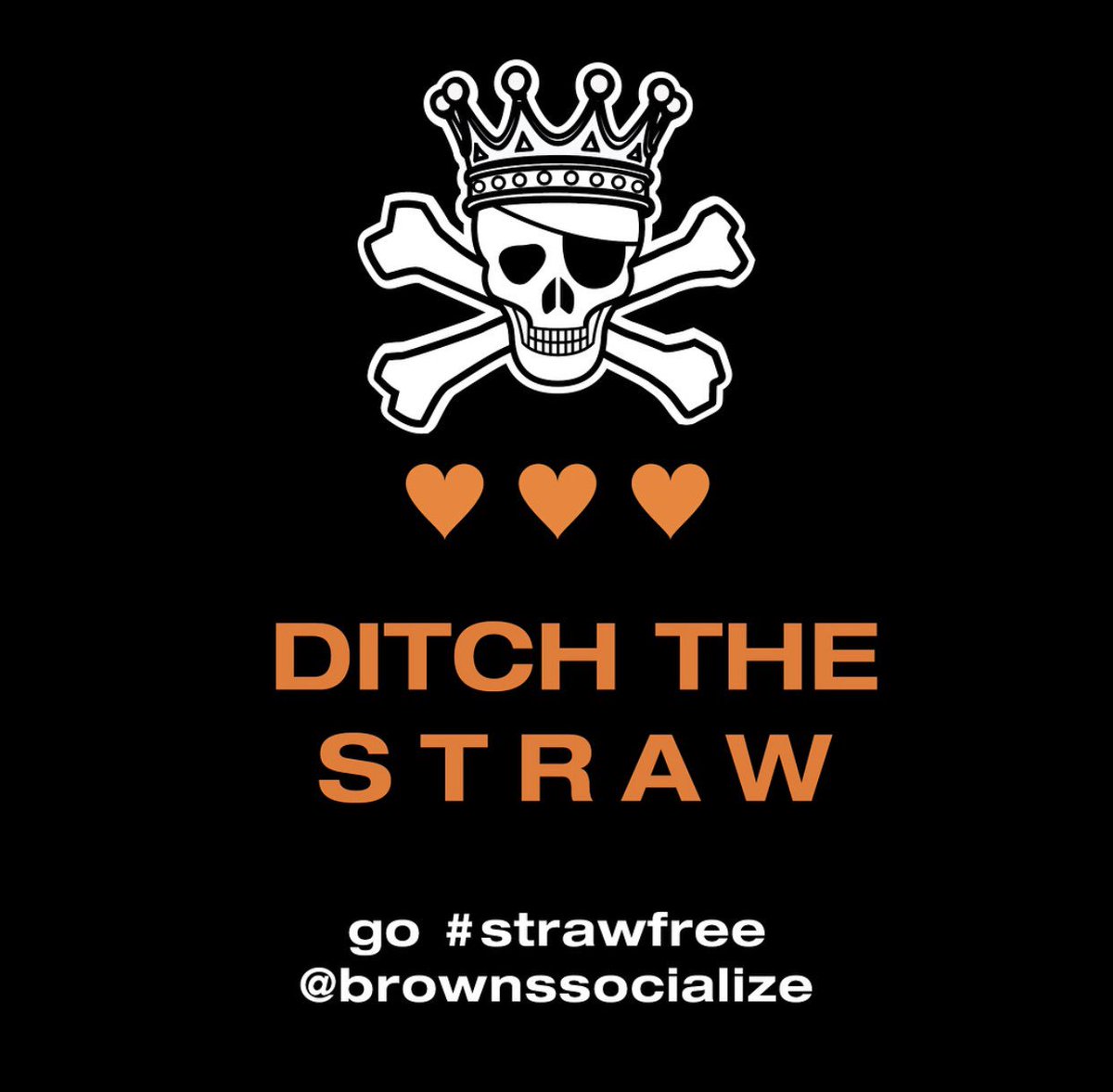 BrownsSpruce's tweet photo. Hey #Socializers ! We’re doing our part to help out! On your next visit to Browns, you’ll notice we won’t be automatically sending out straws with our drinks! But don’t worry- if you’d like one, all you’ve got to do is ask! https://t.co/YmGgtE3yrb