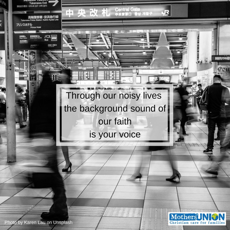 MothersUnion's tweet photo. Be our background noise Lord. Help us to ignore the distractions that lead us astray #Amen #MiddayPrayers https://t.co/60yUxT7RK8