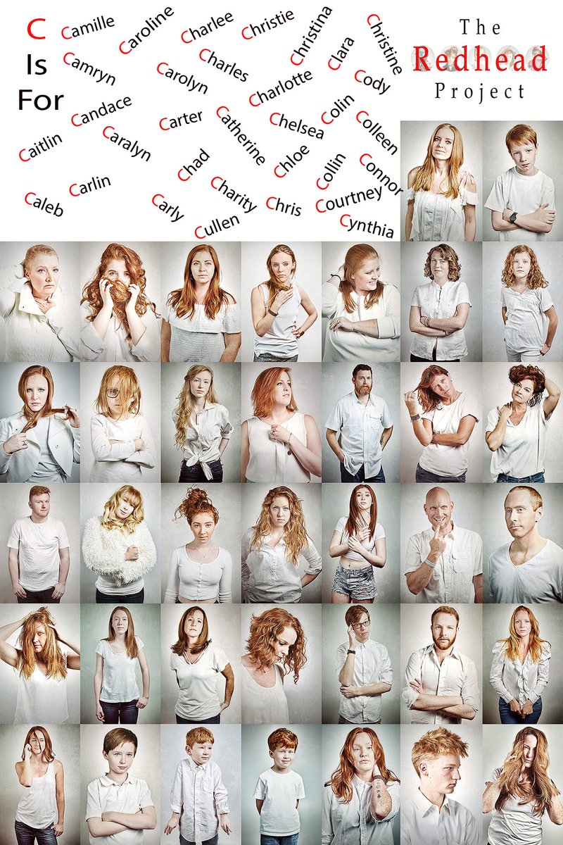 redhead_project's tweet photo. The Alphabet Series, III .  Know any redheaded C's?  Tweet/ share!  @KeithPics #projectredhead #keithbarraclough https://t.co/yMDxIPli7x