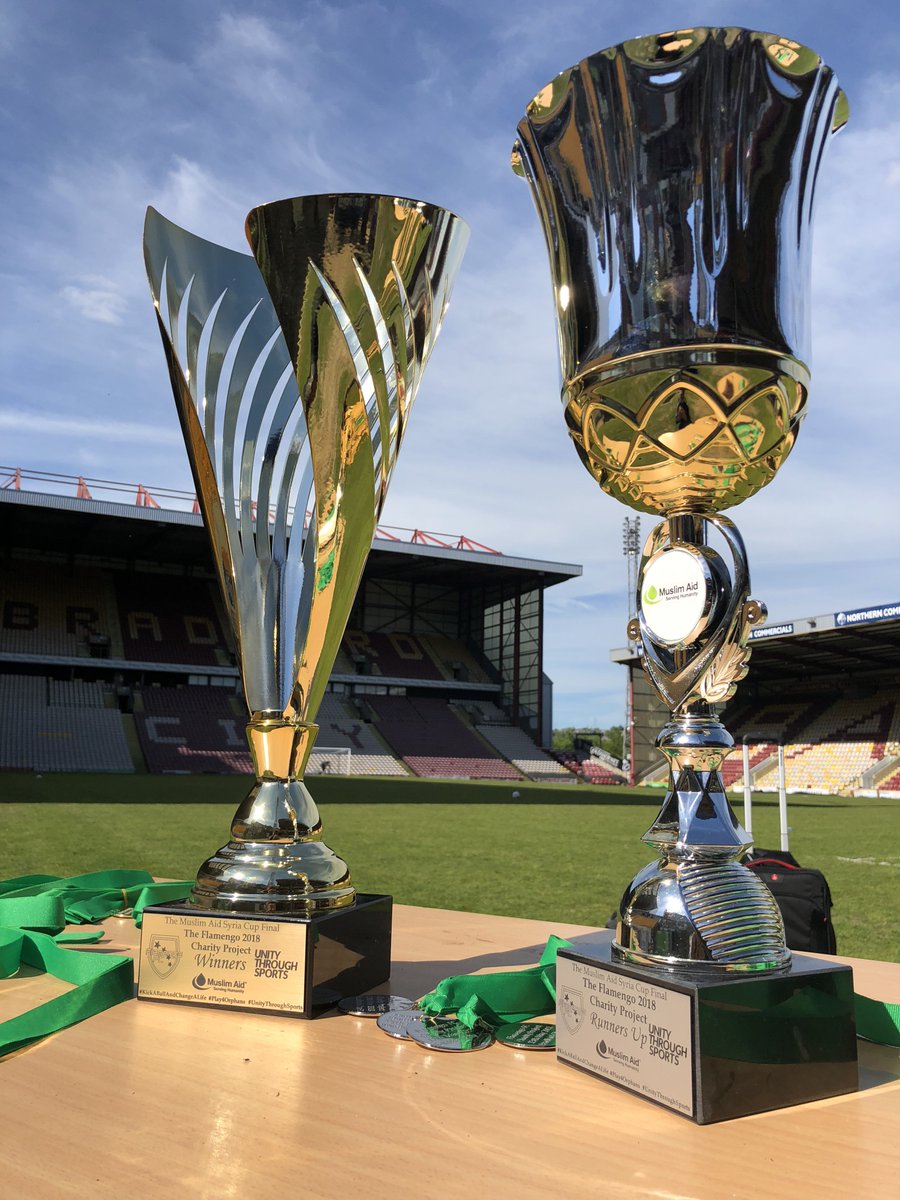 Fantastic Picture of our cups from the Muslim Aid Football Tournament Supplied by bw-trophies.com #trophies #medals #awards #champion @Muslim_Aid