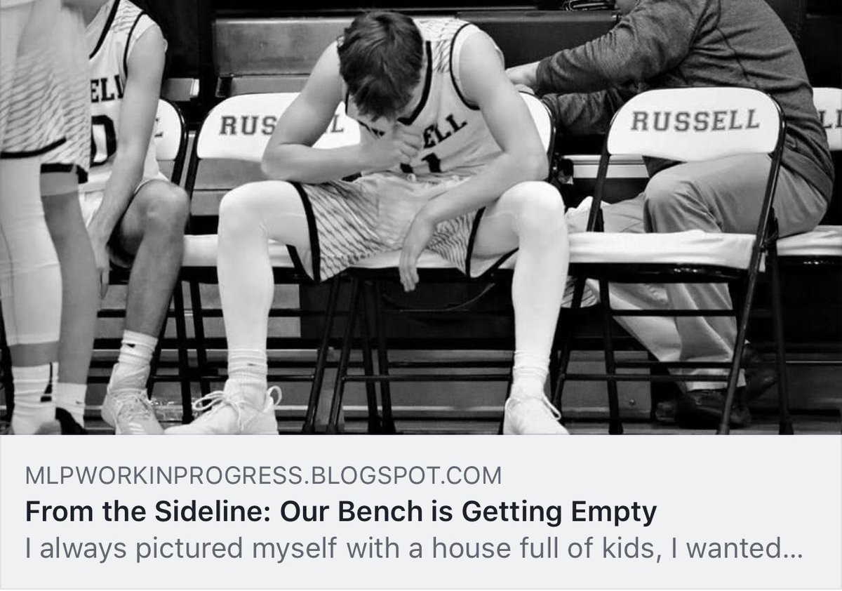 MisPack's tweet photo. New Blog Post: From the Sideline - Our Bench is Getting Empty.         https://t.co/Q9CPuWtnlB https://t.co/beo9b320tC