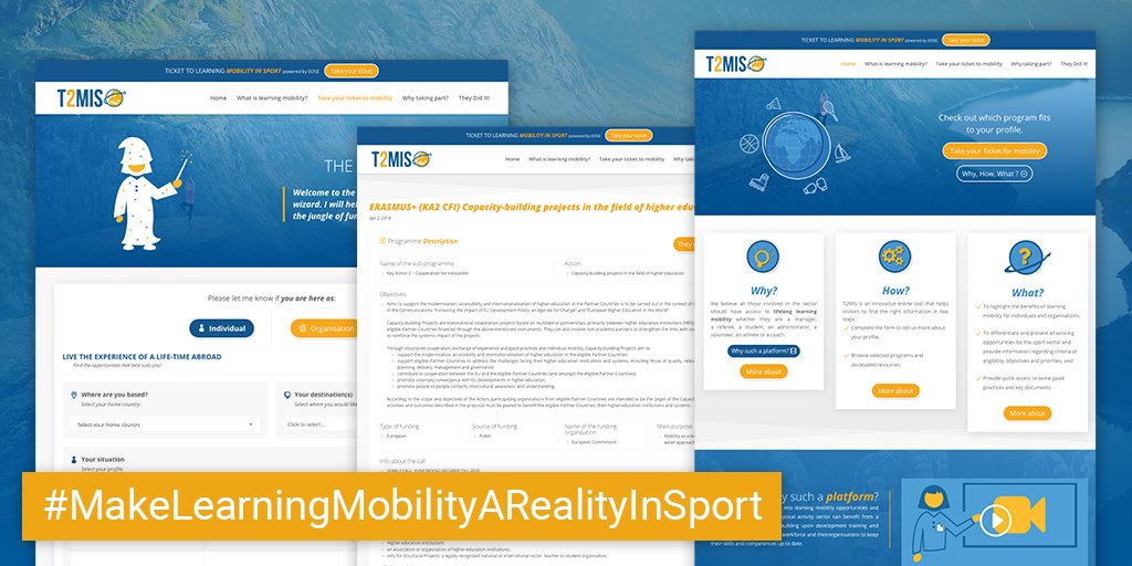 CarolePonchon's tweet photo. So here we go... Relieved, proud and anxious... #T2MIS is finally here!
📚 Read loads of info, tips & great examples on how to get a 🎫 to #LearningMobility
👉 https://t.co/T3D6QnA0V5
#Skills4Sport #MakeLearningMobilityARealityInSport https://t.co/JH0WGjpUoU