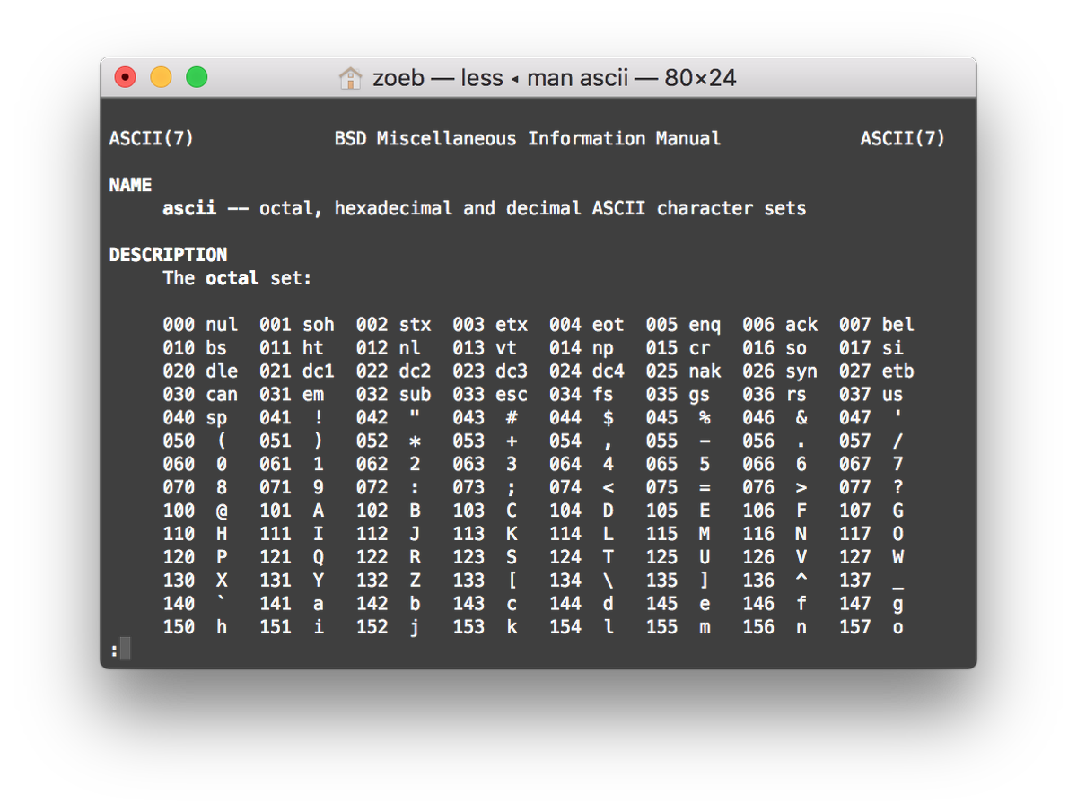 On Unix, you can simply type in 