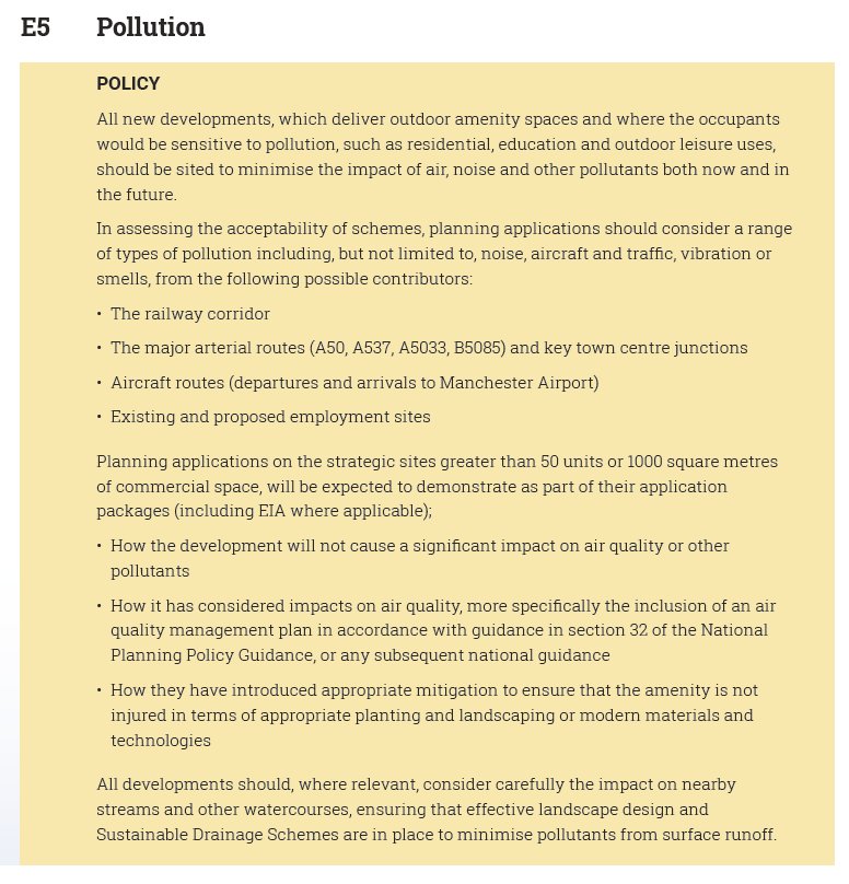 KnutsfordNP's tweet photo. Pollution is the focus of policy E5.

Have your say on the Draft #Knutsford Neighbourhood Plan:

https://t.co/kXSJM86HKG

#policyaday https://t.co/BMJyBqXhfi