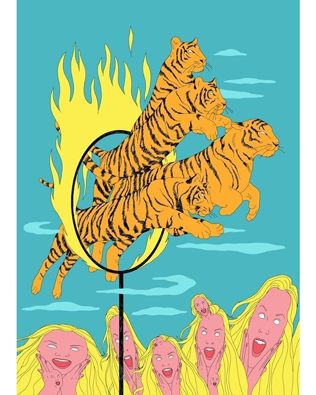Le_Crime's tweet image. Illustration @annawandagogusey for @pointephemere
#annawandagogusey #illustration #pointephemere #tiger #flaminghoop #incroyablefetemagique #representedbylecrime
