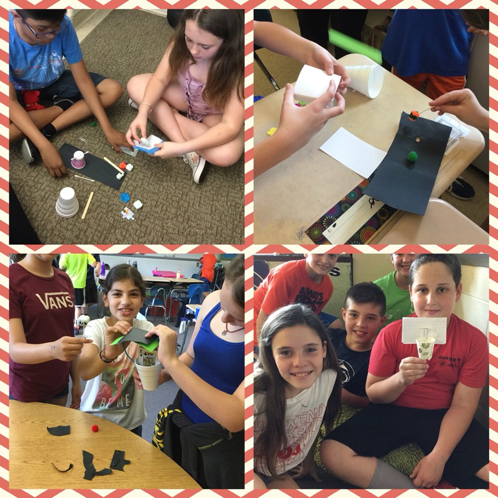 Mystery Bags! Can you make something useful from a bag of mystery materials? So far we have a mini golf course, a basketball net, and a parachute! #butlerinnovationday <a href="/CBButlerElem/">Butler Elementary</a>