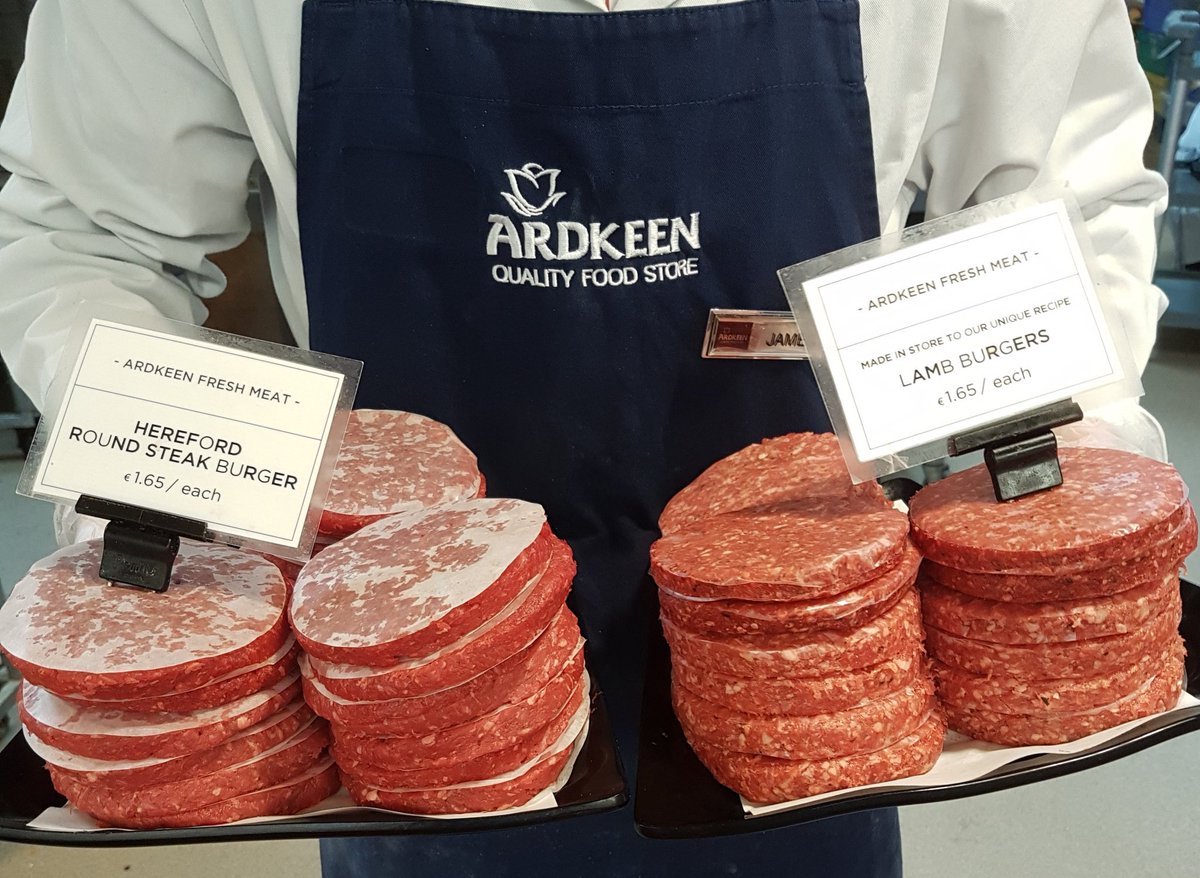 Ardkeen Quality Food (@ardkeenqfs) on Twitter photo Question of the day...beef or lamb? Both made instore with quality #Irish meat for the perfect burger...we like ours topped with some <a href="/KnockanoreFarm/">Knockanore Cheese</a> smoked cheddar and a slice of <a href="/Crowesfarm/">Crowe's Farm</a> crispy rasher on <a href="/walshsbakehouse/">Walsh's Bakehouse</a> blaa of course. Question of the day...beef or lamb? Both made instore with quality #Irish meat for the perfect burger...we like ours topped with some <a href="/KnockanoreFarm/">Knockanore Cheese</a> smoked cheddar and a slice of <a href="/Crowesfarm/">Crowe's Farm</a> crispy rasher on <a href="/walshsbakehouse/">Walsh's Bakehouse</a> blaa of course.