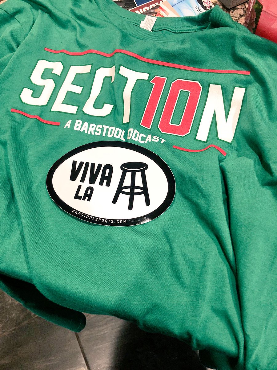 Section10Pod's tweet photo. Introducing Free Shirt Friday’s

We’re giving away a free Section 10 shirt on the first Friday of every month. RT this for a chance to win one 🍾🍾🍾 https://t.co/ZF7YxW7N7D