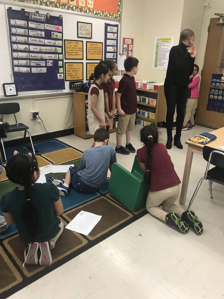 We had an amazing experience at career day today! Learned so much. Thanks to all of the professionals for coming in!! 🎓👩🏼‍🔬👩🏻‍🏫👨‍🍳👷🏽‍♂️👩🏾‍⚕️👩🏼‍💼