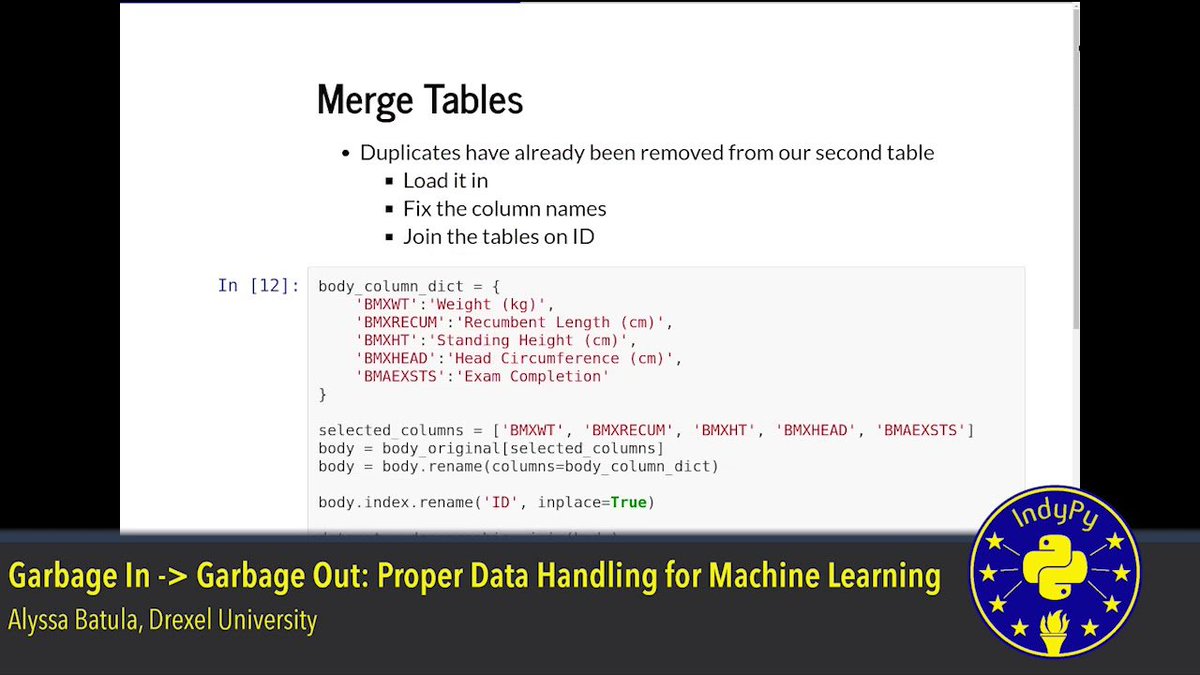indypy's tweet photo. "Garbage In, Garbage Out: Proper Data Handling for Machine Learning" by @ambatula  #Pythology #Machine Learning #AI #GeneticProgramming https://t.co/d0m6HHJvup https://t.co/L5ep9wPYRc