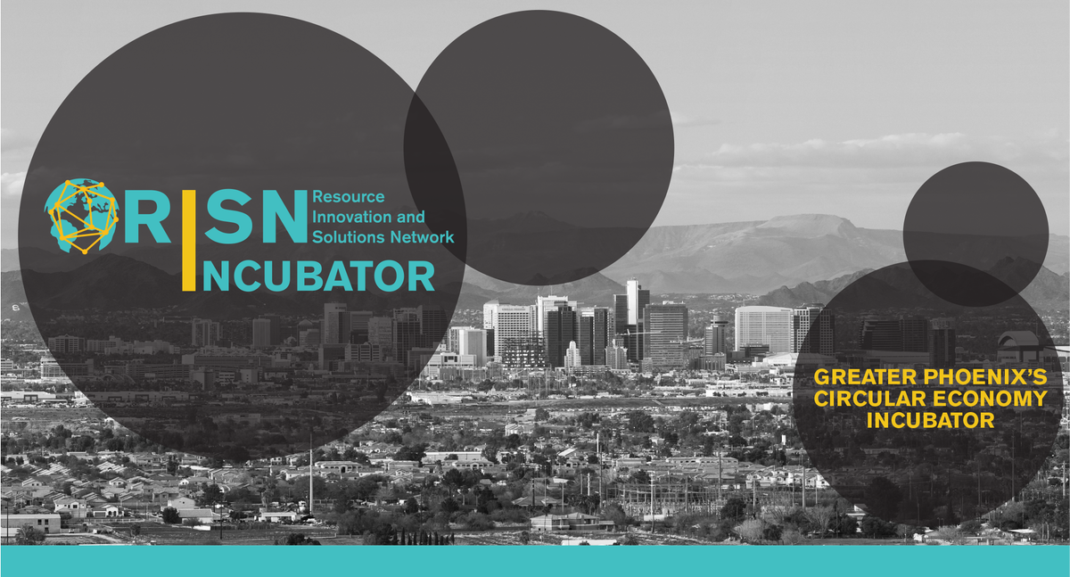 WSSIatASU's tweet photo. The #RISNincubator is very excited to present its second cohort of #circulareconomy innovators, incl. @renewlogy @CirconomySol @HygieaTech BlueBridge Frenzi Recyclops &amp; TrashTalk. @CityofPhoenixAZ @TalkingTrashPHX @EntrepreneurASU @ASU https://t.co/Ihek3OJtce https://t.co/SLkvXgfGDr