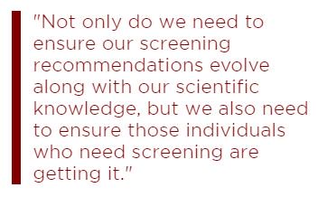 People at average risk should now begin colon screening at age 45, according to <a href="/AmericanCancer/">American Cancer Society</a>. The updated #ColonCancer guidelines are a move in the right direction, Dr. Karen Kim says. bit.ly/2snMwTK <a href="/CCAlliance/">Colorectal Cancer Alliance</a> <a href="/NCCRTnews/">ACS National Colorectal Cancer Roundtable</a>  <a href="/BlueHats4colons/">TheBlueHatFoundation</a> #crcsm