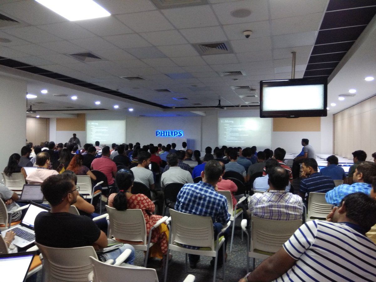 KR_Rao's tweet photo. We had another exciting event on Dockerization @PhilipsBlore
It was full house session.
thanks @sitangshus for the intro talk
thanks to our speakers @sjeeva , Pattabhirama Pandit for their insightful sessions into the Docker World
#Containerization #PhilipsSWC #philipsinnowitter https://t.co/1Iaxde079w