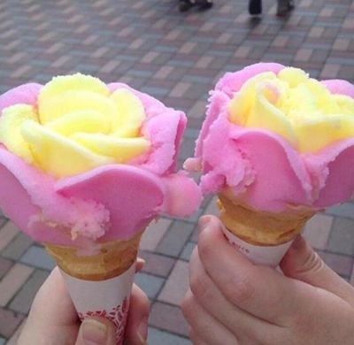 stuffdifferent's tweet image. rose #icecream 🍦💕