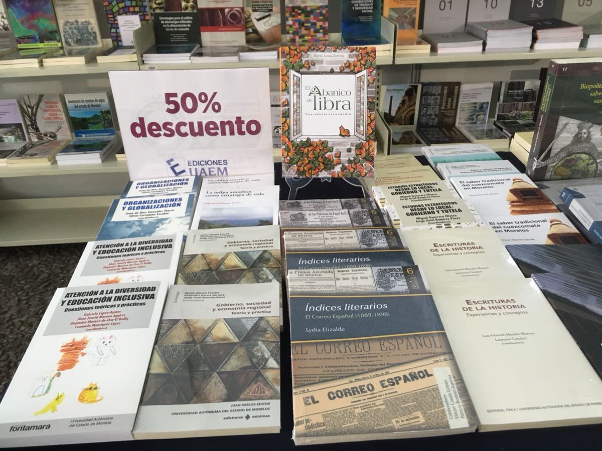 EdicionesUAEM's tweet photo. Ya está listo nuestro estand en la @FILCuernavaca @uaemorelos @BibliotecaUAEM @PatronatoUAEMor @prensauaem @InformacionUAEM @radiouaem #UAEM #Morelos #PresenciaEditorial #EdicionesUAEM https://t.co/X9zdYlqfv2