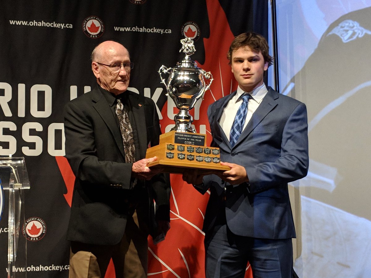 PJHLOntario's tweet photo. OHA Junior C Player of the Year Brock MacDonald of the @LambethLancers in the @PJHLYeckDiv https://t.co/b7wqr5u6DN