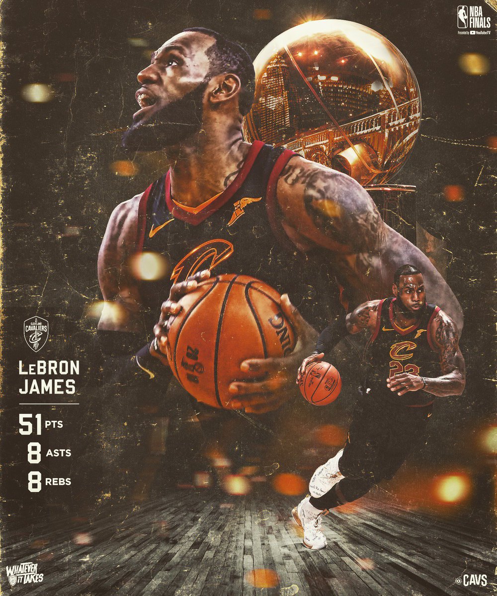 Playoff career high.
Franchise postseason record.
One historic night for <a href="/KingJames/">LeBron James</a>. 👑
 
#StriveForGreatness🚀
#WhateverItTakes