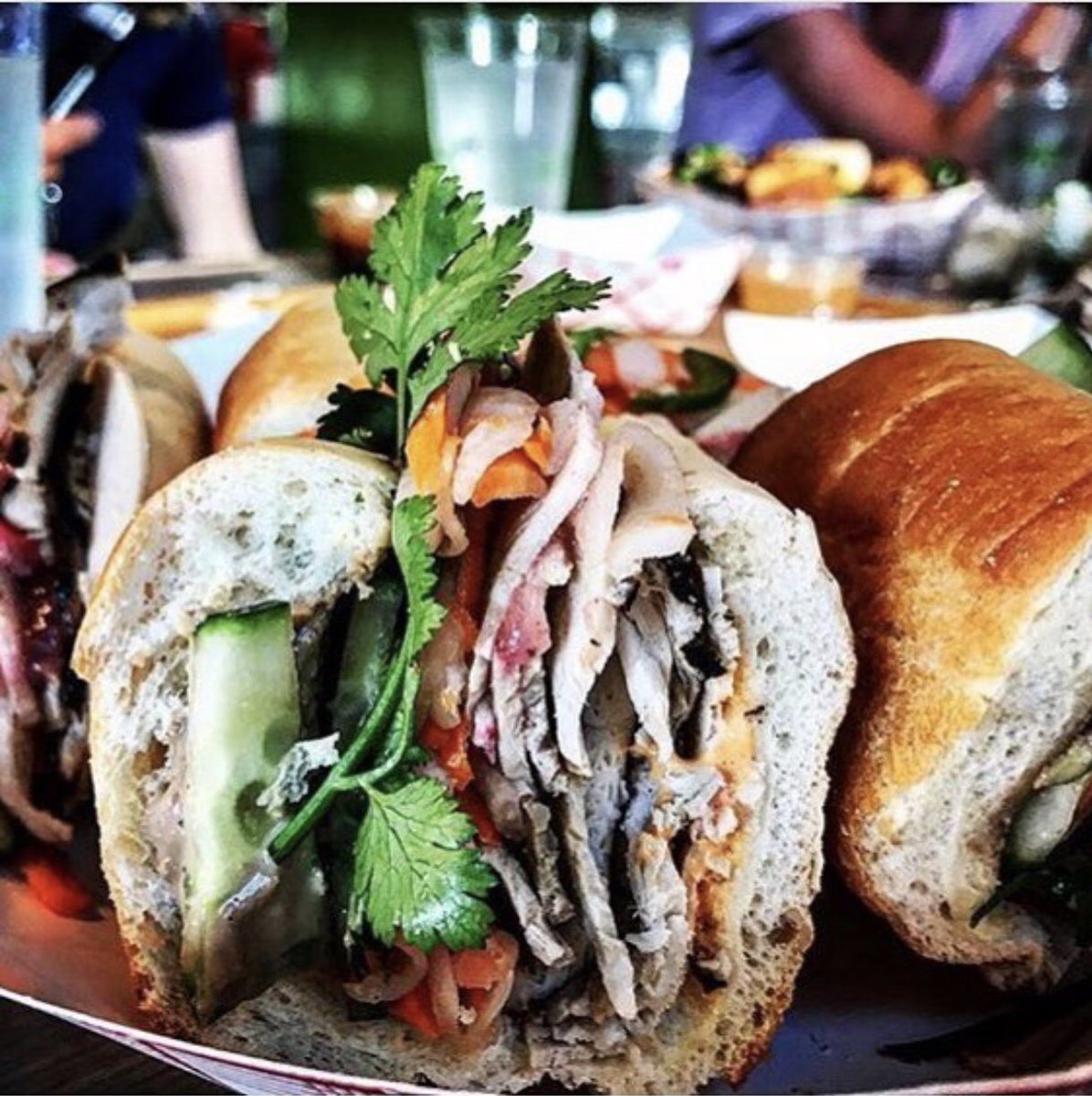 “Top 3 sandwich I’ve had in the Midwest” - meet our Pork Banh Mi #61pho #vietnamesesub #banhmi  📷 @foodforfoster